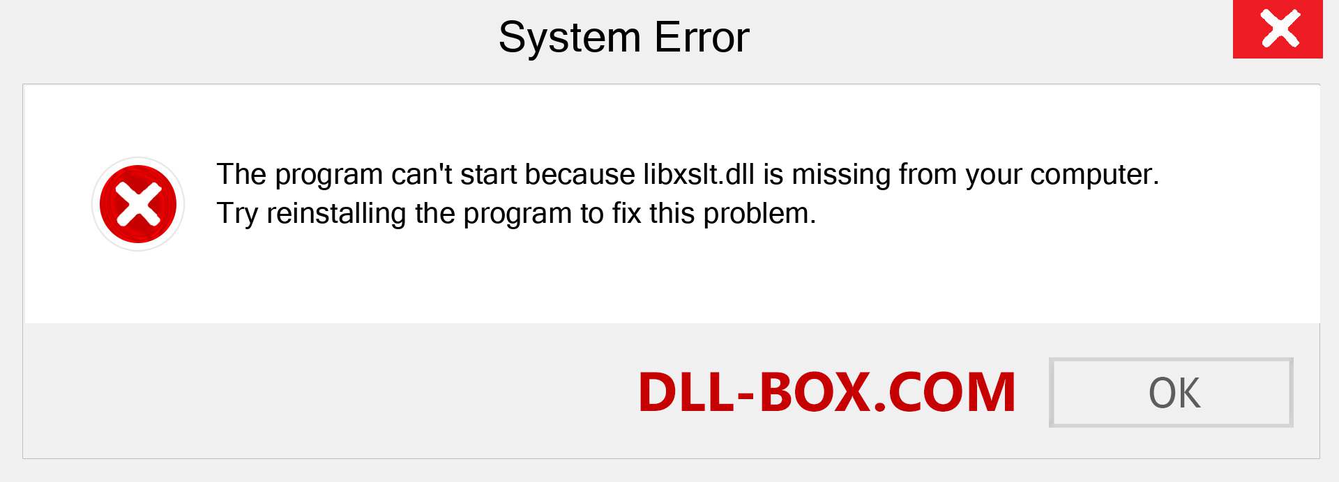  libxslt.dll file is missing?. Download for Windows 7, 8, 10 - Fix  libxslt dll Missing Error on Windows, photos, images